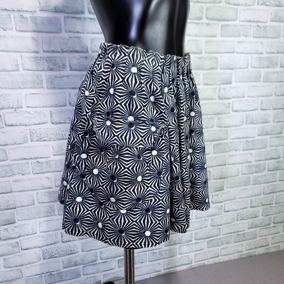 Free People Womens S So Much Sun Kaleidoscope Pleated Mini Skirt‎ Front Pockets - Picture 2 of 8